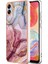 Samsung Galaxy A04E 4g / F04 4g / M04 4g Yb Imd Serisi-16 Stil E Mermer Desen Tpu Imd Telefon Kılıfı 2.0mm Elektroplasyon Kapağı (Yurt Dışından) 1