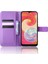 Samsung Galaxy A04E Için 4g Manyetik Toka Koruyucu Telefon Kapağı Elmas Doku Pu Deri Katlanabilir Stand Flip Cüzdan Telefon Kılıfı (Yurt Dışından) 1