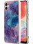 Samsung Galaxy A04E 4g / F04 4g / M04 4g Yb Imd Serisi-16 Stil E Mermer Desen Tpu Imd Telefon Kılıfı 2.0mm Elektroplasyon Kapağı (Yurt Dışından) 1