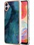 Samsung Galaxy A04E 4g / F04 4g / M04 4g Yb Imd Serisi-16 Stil E Mermer Desen Tpu Imd Telefon Kılıfı 2.0mm Elektroplasyon Kapağı (Yurt Dışından) 1