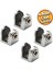 Tırnak Metal Cam Raf Tutucu Cam Etejer Menteşesi Krom Metal Vidalı 8 mm (4 Adet) 1