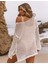 File Detaylı Yırtmaçlı Bikini Üstü Kolları Valonlu Uzun Kol Pareo Triko Bluz 5