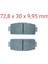 Arka Fren Disk Balatası FA651 Cf 625 Terracross Z-Force 550-800 Takım 1