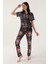 Arnetta Lacivert Kadın Gömlek Pijama 3