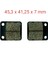 Kawasaki Uyumlu Arka Fren Disk Balatası SFA054 Klx 150 Lkx 65 1