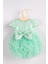 Mint Kısa Kollu Tütülü Bebek Prenses Elbise - Lina 3