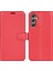 Samsung Galaxy A24 Için 4g Pu Deri Cüzdan Kabuğu Litchi Doku Telefon Kılıfı Flip Stand Kapağı (Yurt Dışından) 1