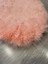 Modern Tavşan Tüyü Yumuşacık Tüy Dökmez Peluş Halı Şeker Pembe 5