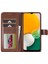 Samsung Galaxy A24 4g Buzağı Doku Deri Telefon Kılıfı Cüzdan Stand Mobil Telefon Kapağı (Yurt Dışından) 4