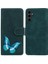 Samsung Galaxy A24 Için 4g Damla Geçirmez Pu Deri Kapak Kelebek Baskı Cüzdan Telefon Kılıfı (Yurt Dışından) 1