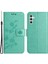 Samsung Galaxy A24 Için 4g Baskılı Kelebek Çiçek Telefon Kılıfı Pu Deri Cüzdan Stand Telefon Kapağı Kayış (Yurt Dışından) 1