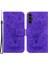 Samsung Galaxy A24 Için 4g Manyetik Flip Pu Deri Stand Kılıfı Gül Kelebek Basılı Telefon Kabuğu Kapağı (Yurt Dışından) 1
