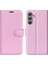 Samsung Galaxy A24 Için 4g Pu Deri Cüzdan Kabuğu Litchi Doku Telefon Kılıfı Flip Stand Kapağı (Yurt Dışından) 1