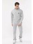 Erkek Gri Kapüşonlu Sweatshirt Rahat Giyim Yumuşak 1