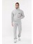 Erkek Gri Kapüşonlu Sweatshirt Rahat Giyim Yumuşak 3