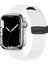 Apple Watch Seri 2/3/4/5/6/7/8/se 42/44/45MM Magnetic Tokalı A+ Kalite Sport Silikon Kordon (Krd-84) 1