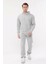Erkek Gri Kapüşonlu Sweatshirt Şardonlu 1