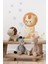 Baloncuk Uçuran Aslan Çocuk Bebek Odası Sticker Seti 1