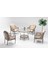 Zen Masalı Çay Seti Bahçe ve Balkon Mobilyası Takımı (1+1+1+1+ Çap 110 Masa), Çift Renk 1