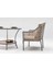 Zen Masalı Çay Seti Bahçe ve Balkon Mobilyası Takımı (1+1+1+1+ Çap 110 Masa), Çift Renk 3