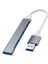 Kaliteli Alüminyum Metal 4lü 4 Port USB 3.0 Mini USB Hub Hub Ultra Ince USB 3.0 4 Portas 5 Gbps 5