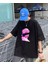 Eyeless Art Siyah Oversize T-Shirt 1