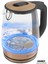 Honey Rose Gold Paslanmaz Çelik 2200 Watt 1.7 Litre Işıklı Cam Kettle Su Isıtıcı 1