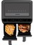 D7800 Taste Master Çift Hazneli Dokunmatik 4+4 Litre Air Fryer Fritöz 1700W Siyah 3