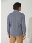 Slim Fit Düğmeli Yaka Düz Lacivert Erkek Gömlek GM1008400238 4