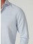 Slim Fit Klasik Yaka Armürlü Mavi - Buz Erkek Gömlek GM2024700404 5