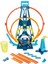 Track Builder Üçlü Çember Aksiyonu Seti GLC96 2