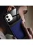 Apple iPhone 12 Kılıf Zebana Lens Deri Kılıf Lacivert 3