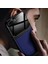 Apple iPhone 8 Plus Kılıf Zebana Lens Deri Kılıf Lacivert 3