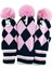Woods Için 3pcs Sürücü Fairway Hediye Koruyucu Golf Şaft Koruyucu 1 3 5 Örme Pembe (Yurt Dışından) 1