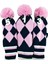 Woods Için 3pcs Sürücü Fairway Hediye Koruyucu Golf Şaft Koruyucu 1 3 5 Örme Pembe (Yurt Dışından) 3