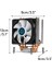 Laptop Aracı Cpu Soğutucu 4 Isı Boruları 4 Pin 7 Bıçak 90MM Fan Cpu Soğutma Fm2 Fm3 Amd3 Amd4 (Yurt Dışından) 1