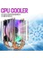 Bilgisayarlar Aracı Cpu Soğutucu 4 Isı Borusu 4pin LED Rgb Fan Intel Lga 775/1155/1156/1150/1366 Amd Için (Yurt Dışından) 4