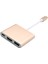 USB C Tip C USB 3.1 Hub Usb-C - USB 3.0 Dişi/ Hdmı/ Tip C Dişi Şarj Cihazı 3'ü 1 Arada Hub Adaptörü (Yurt Dışından) 2