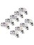9x Golf Demir Kapakları Set Golf Kama Başlıkları 4-9 P A S Golf Club Headcover Beyaz (Yurt Dışından) 1