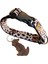 Köpek boyun tasması kolye leopar desen kolon genişlik:2,5cm kalınlık:1mm boyun ölçüsü:24-46cm dog collar T4-2 5