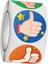 500PCS Motivasyonel Çıkartma Başparmak Yukarı Çıkartma Ev Tatil Sarma Dia 1.5inch (Yurt Dışından) 3