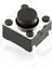 4 Pinli Push Buton - Siyah (6X6X5MM) - 5 Adet 1