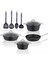 Grand 11 Parça Granit Tencere Seti Siyah 1