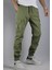 Haki Erkek Oversize Jogger Bel Ve Paça Lastikli Kargo Cepli Pantolon 2