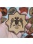 Selçuklu Kartalı Yıldız Deri Peç - Arma - Askeri Patch 8 cm Çap 2