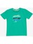 Girls & Boys Erkek Çocuk Tişört Renkli Yazı Baskılı 8-14 Yaş, Yeşil 1