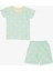 Girls & Boys Erkek Bebek Şortlu Pijama Takımı Tenis Topu Desenli 9 Ay-3 Yaş, Su Yeşili 1