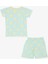 Girls & Boys Erkek Bebek Şortlu Pijama Takımı Tenis Topu Desenli 9 Ay-3 Yaş, Su Yeşili 2