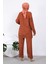 Taba Kolyeli Kolları Düğmeli Tunik Pantolon Takım 3
