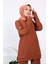 Taba Kolyeli Kolları Düğmeli Tunik Pantolon Takım 4